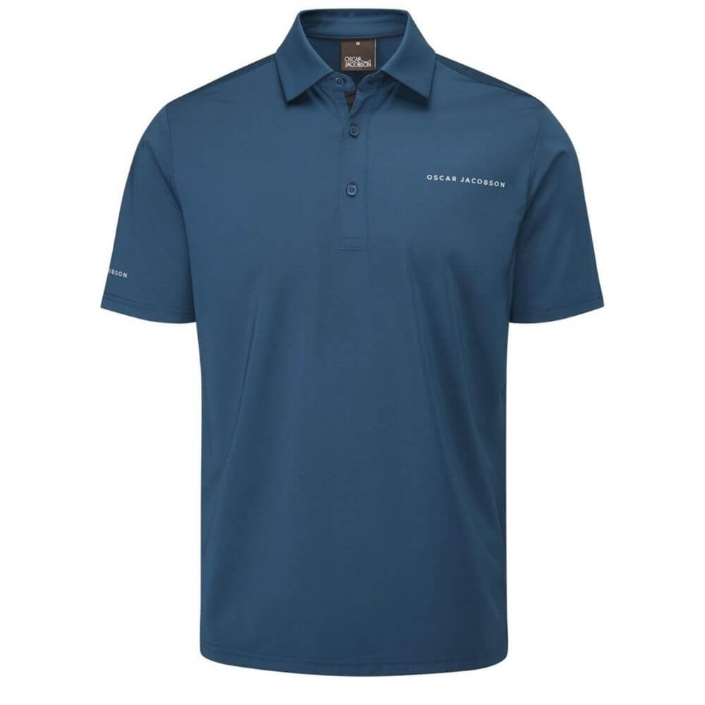 Oscar Jacobson Chap II tour Polo Shirt - Teal / Black