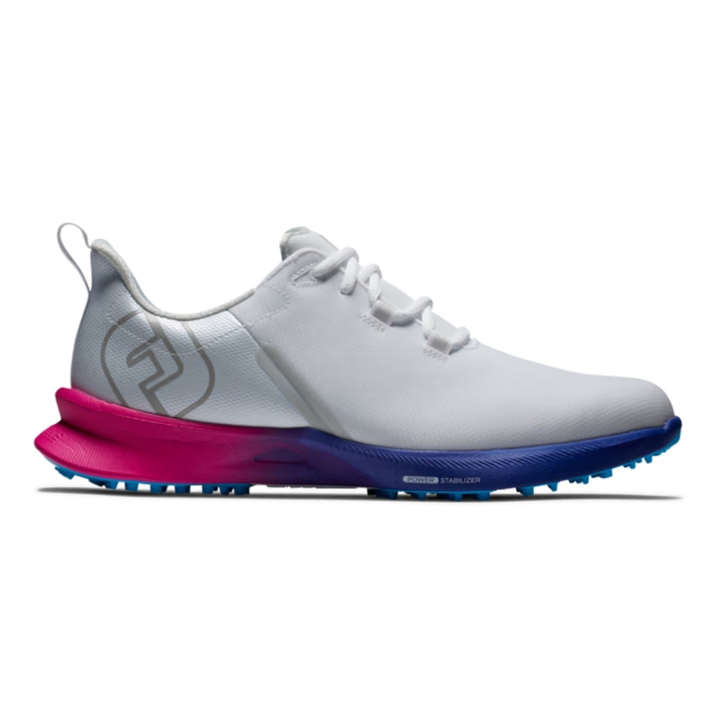 Footjoy Men's Fuel XW Spikeless Golf Shoes - White / Pink
