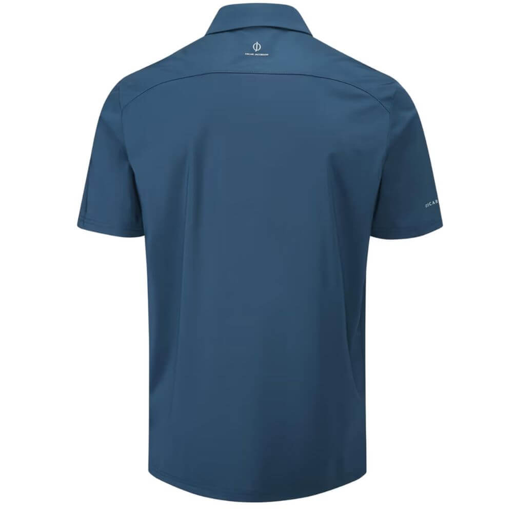 Oscar Jacobson Chap II tour Polo Shirt - Teal / Black