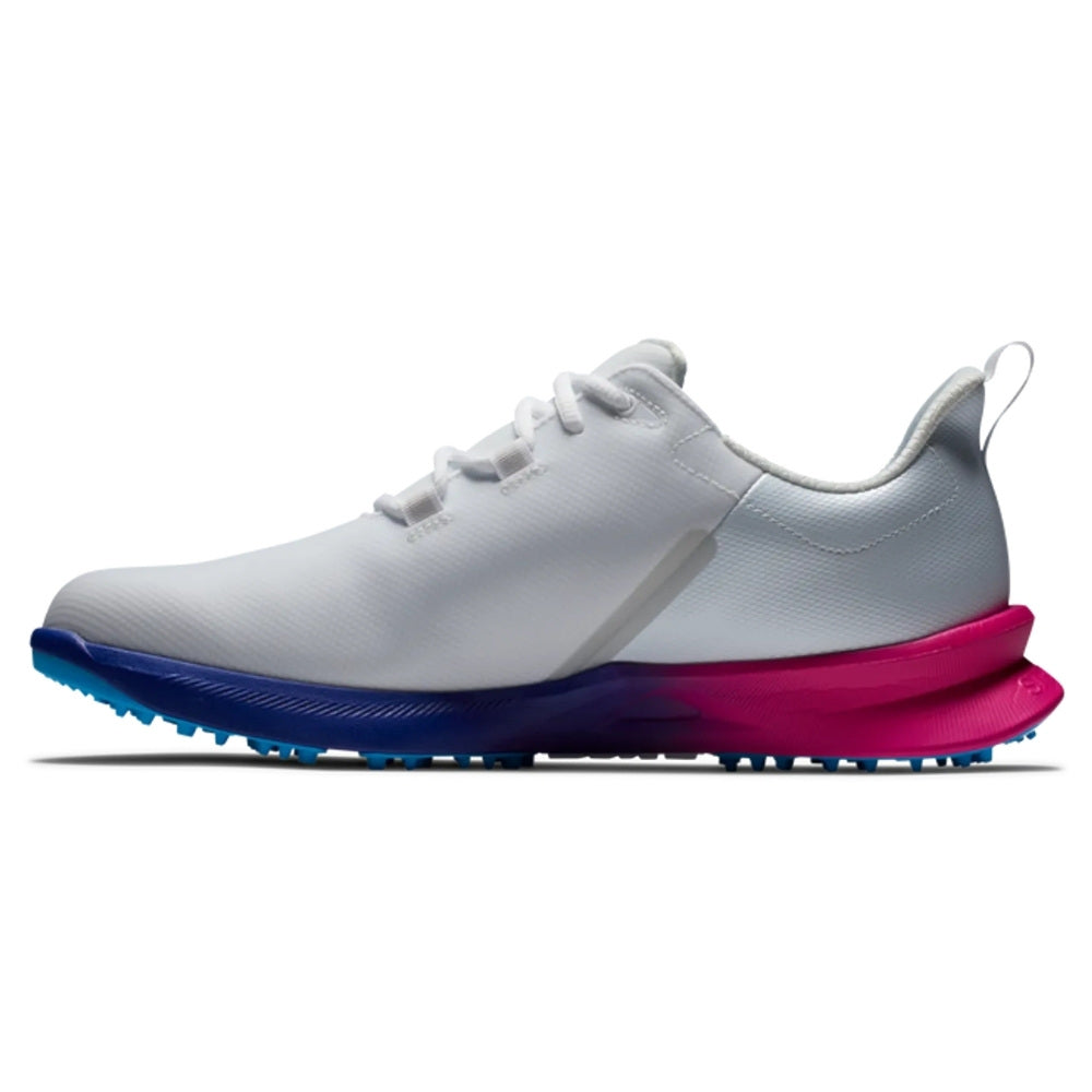 Footjoy Men's Fuel XW Spikeless Golf Shoes - White / Pink