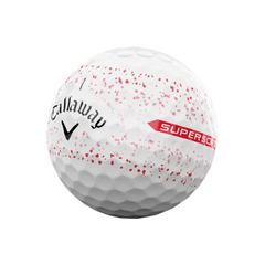 Callaway Supersoft Splatter 360 Golf Balls- White/Red