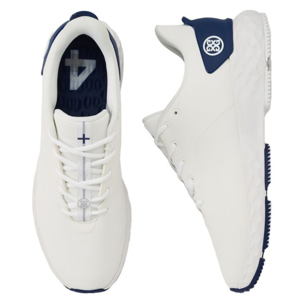 G/FORE Men’s MG4+ Spikeless Golf Shoes - Snow/Blueprint