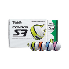 Volvik Condor S3 Golf Balls - DL360 Multi