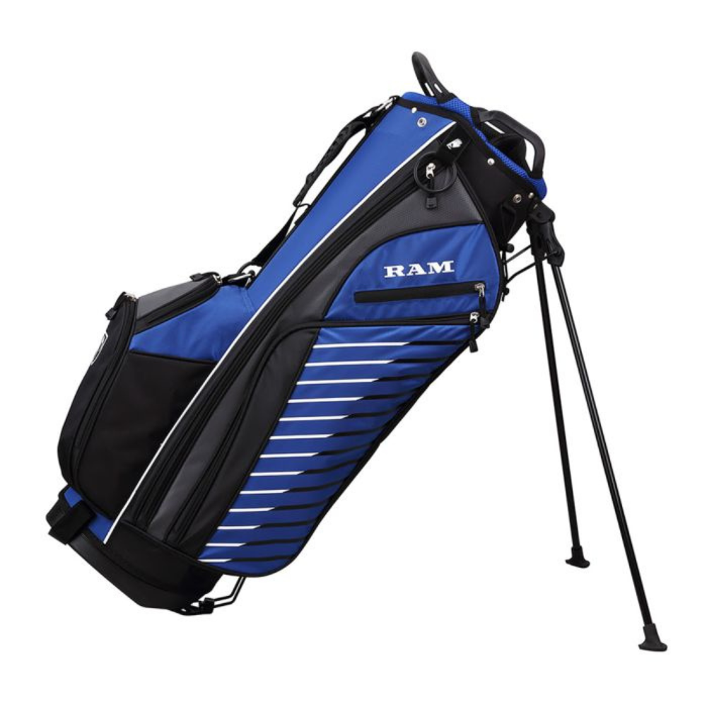 Ram Golf Men’s SDX Steel Golf Set - Right Hand - Regular Flex - 10 Clubs + Bag