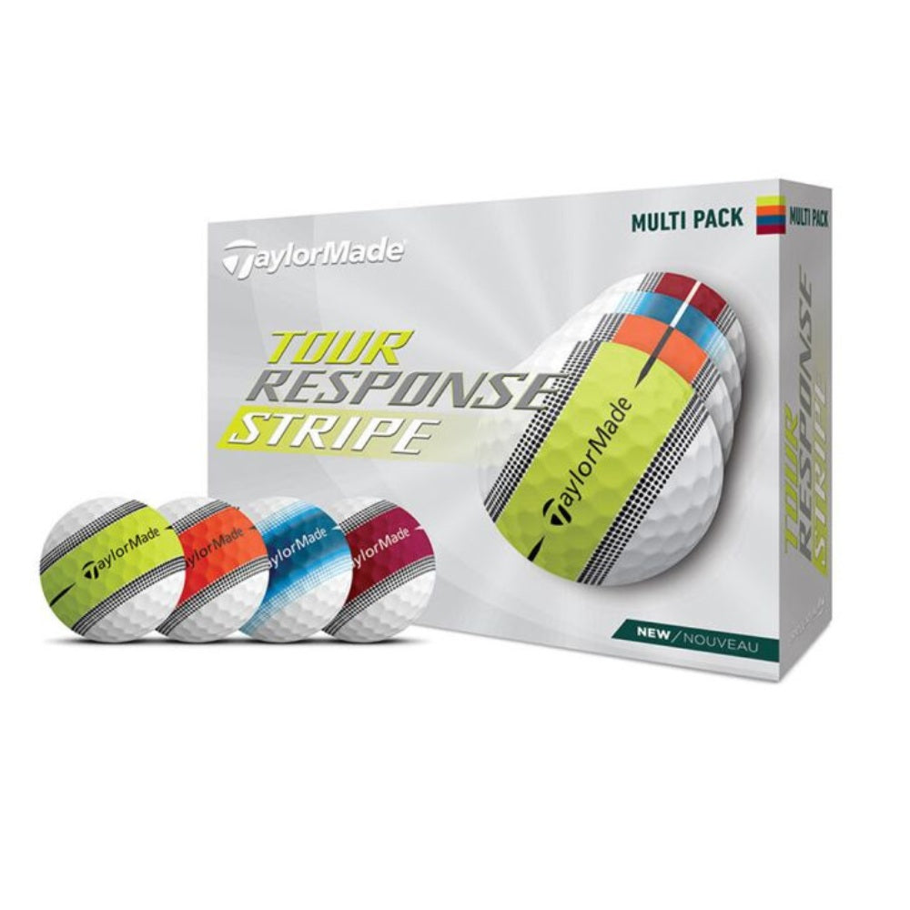 TaylorMade Tour Response Stripe Golf Balls - Multicolor