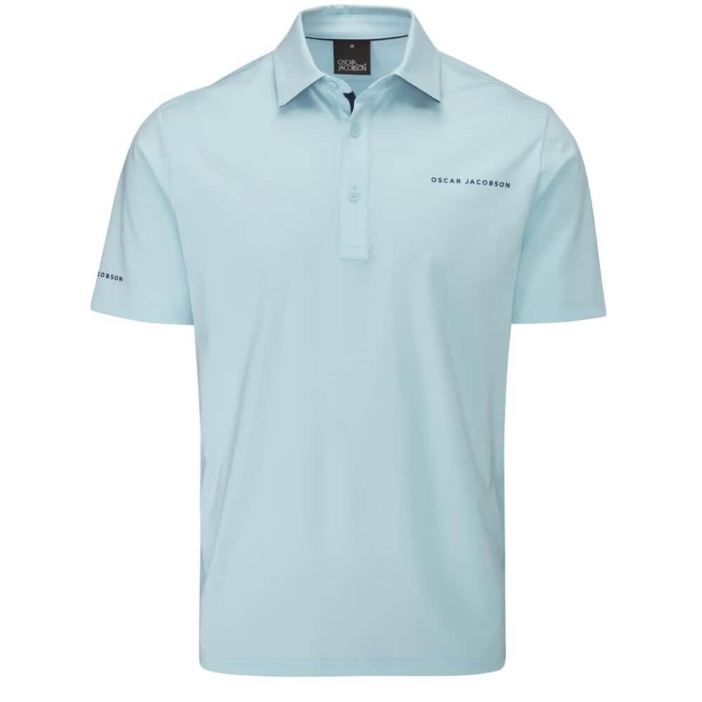 Oscar Jacobson Chap II tour Polo Shirt - Cool Blue / Navy