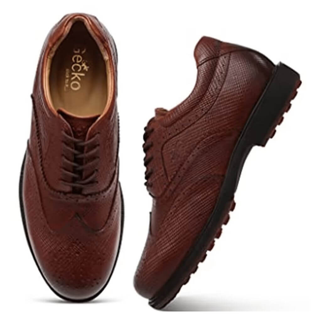 Gecko Men's Leather Golf Shoe