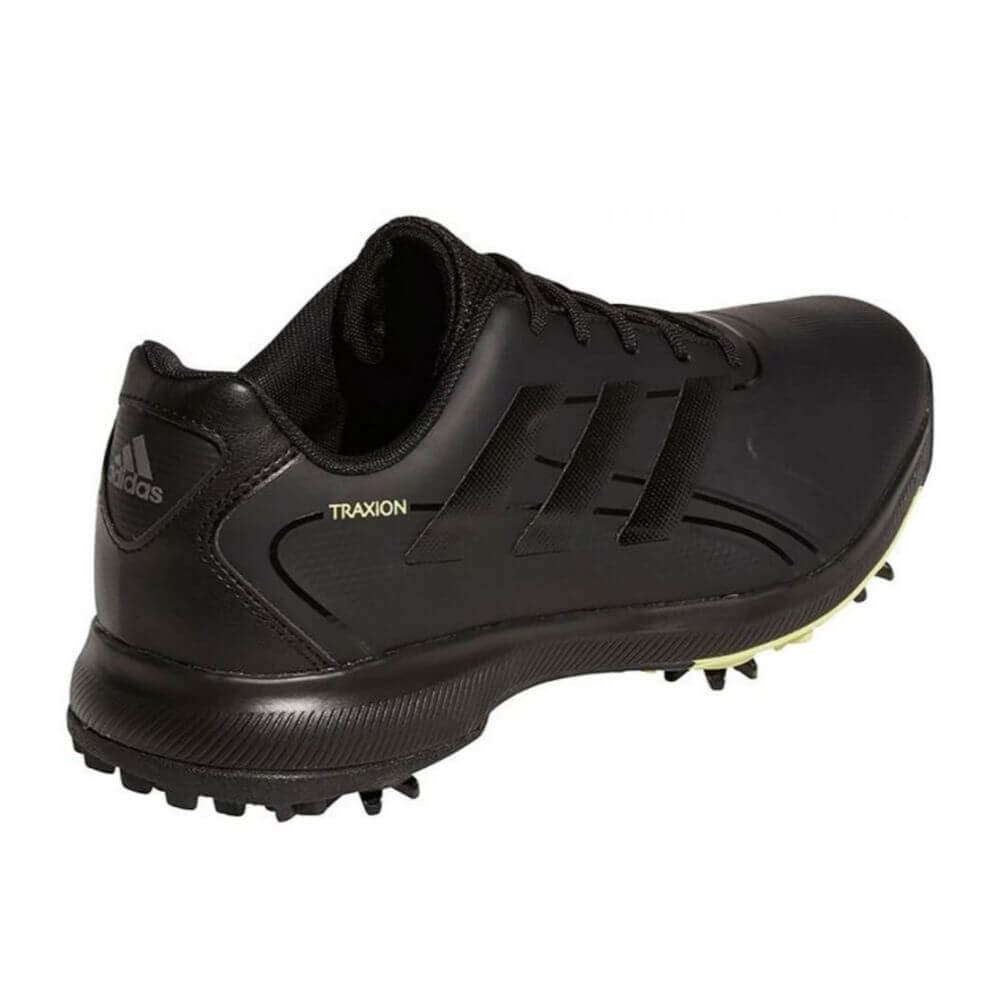 Adidas Men's Traxion Lite Max WD Spiked Golf Shoes - Black/Lime Shoes