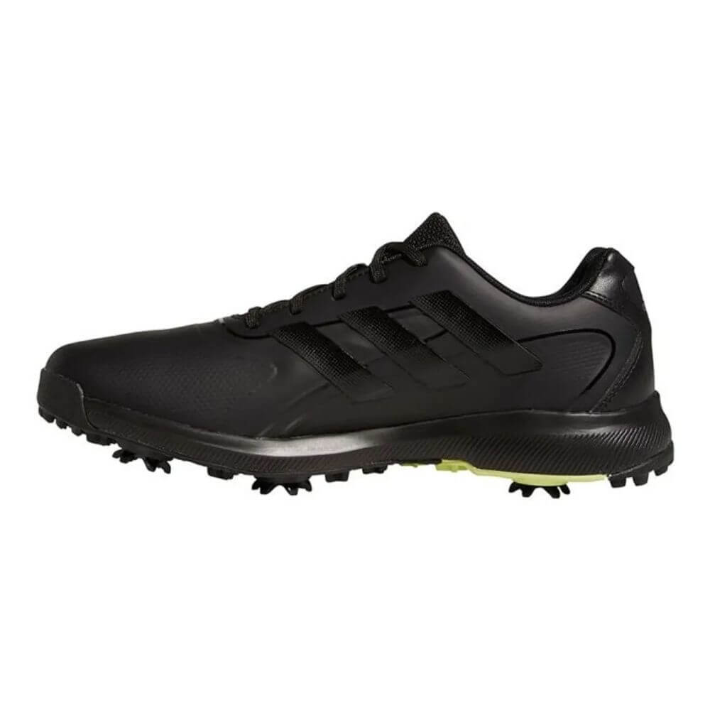 Adidas Men's Traxion Lite Max WD Spiked Golf Shoes - Black/Lime Shoes