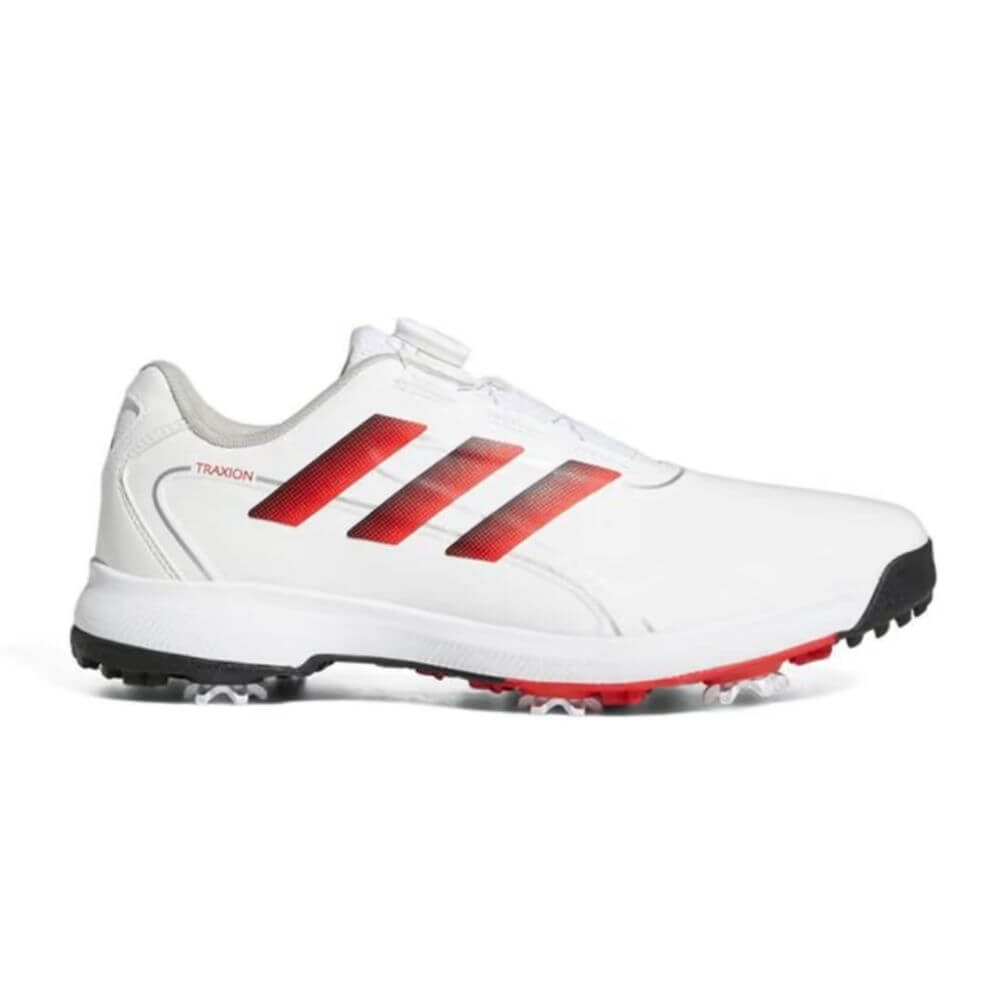 Adidas Men's Traxion Lite Max Boa Spiked Shoes - White / Red – Heev ...